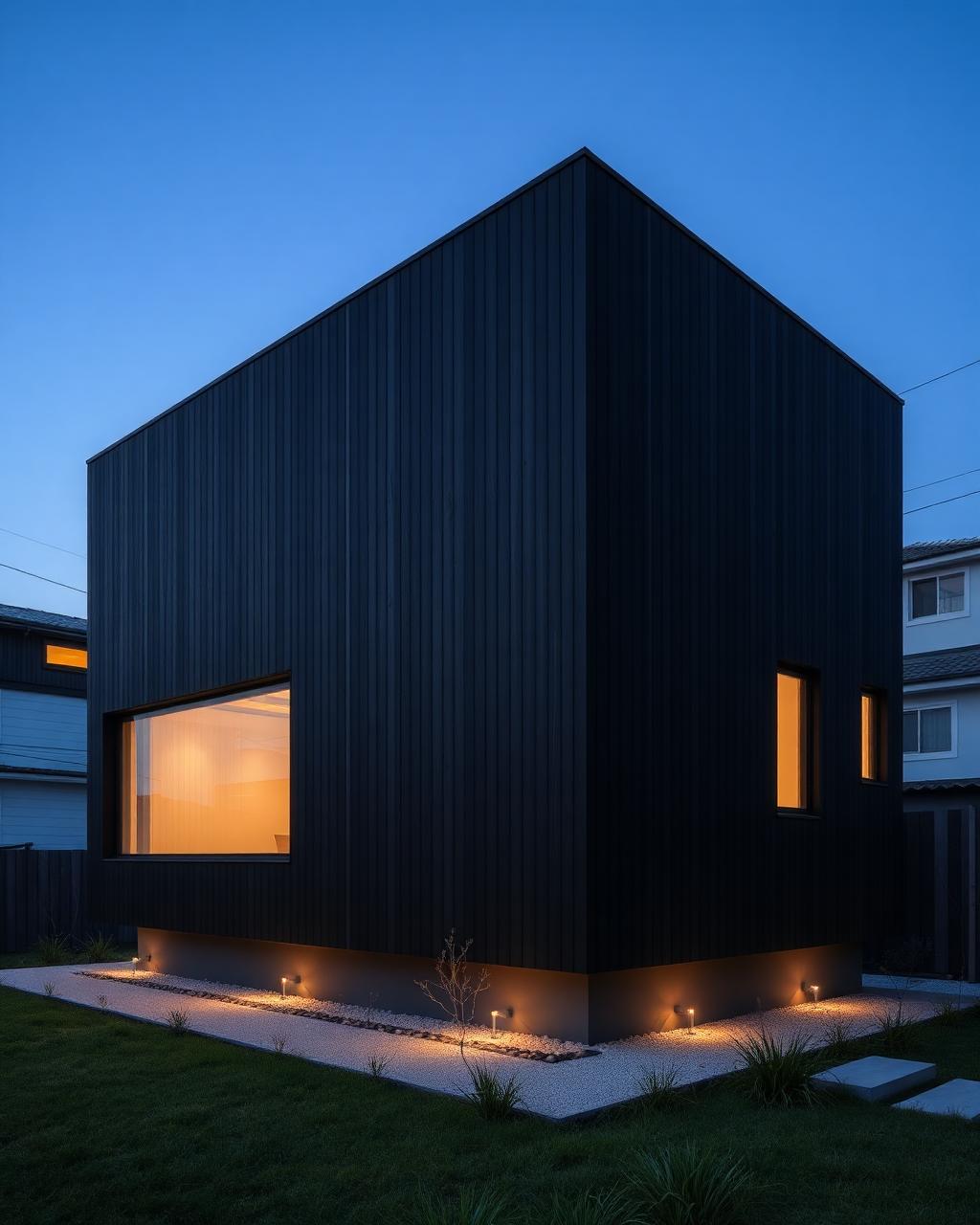 Kuro Cube 95 — Japandi architectural plan